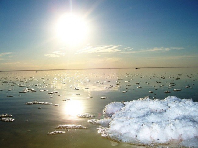 Озеро Эльтон - самое соленое озеро в мире