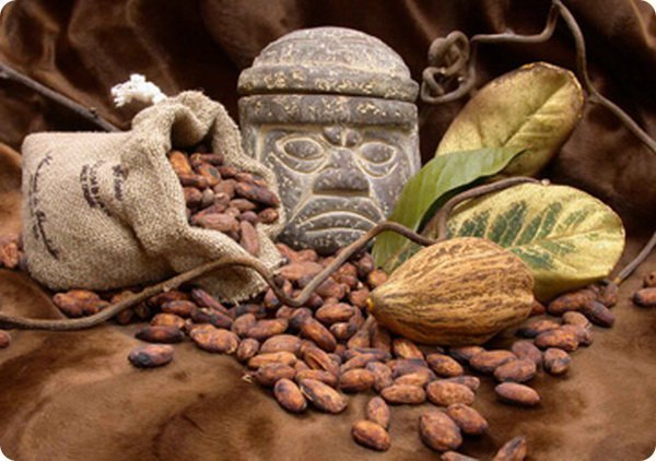 какао-бобы - деньги ацтеков, история