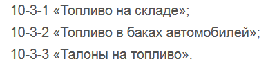 субсчета