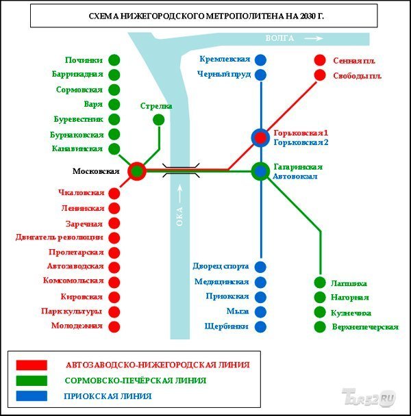 линии Нижегородского метрополитена