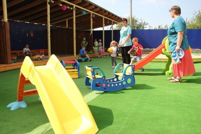 игровая площадка в частном детском садике