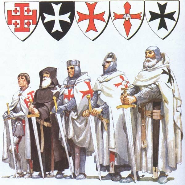 Монахи из средневековых орденов.