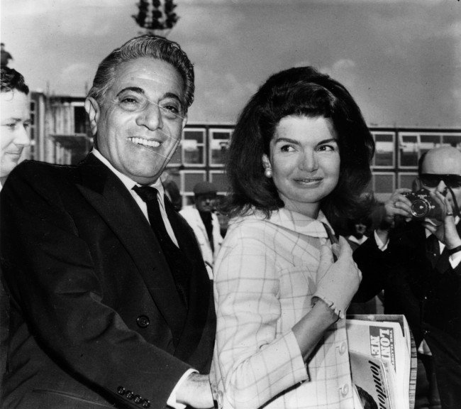 Жаклин Кеннеди со вторым мужем Аристотелем Онассисом