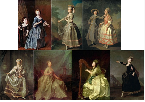 Серия из семи портретов учениц Воспитательного общества благородных девиц выполнена кем?