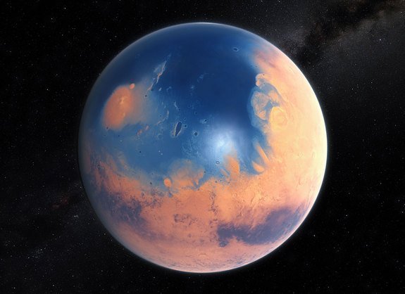 Марс раньше