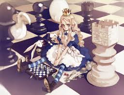 Алиса внутри шахматной игры