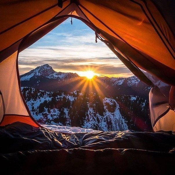 ночёвка в палатке