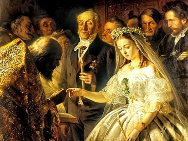жених на картине Василия Пукирева "Неравный брак"