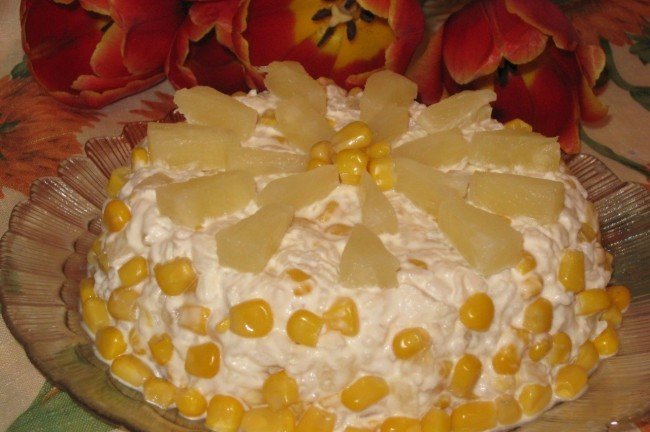 готовим салат из копченой курицы