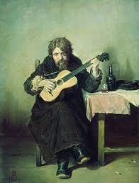Василий Перов. Гитарист-бобыль (1865). Государственный Русский музей