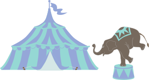 слон в цирке