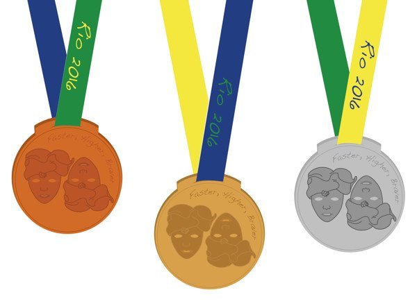 комплекты медалей для Олимпиады.