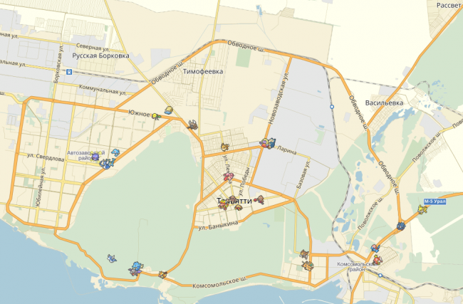 карта покемонов тольятти