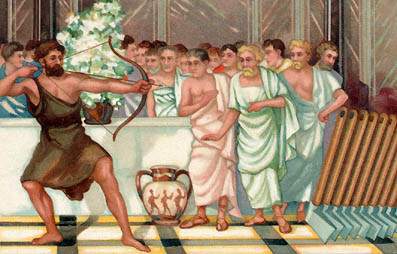 Одиссей наказал женихов