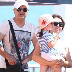 Валентина Рубцова с мужем и дочерью