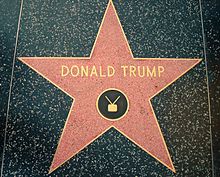 Звезда Дональда Трампа на "Голливудской аллее славы"