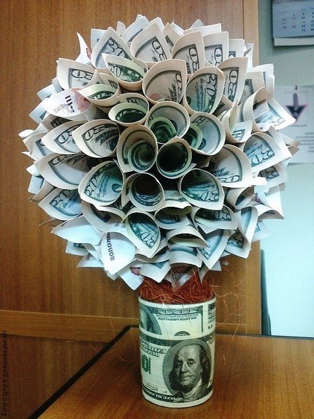 Мастер класс по созданию денежного дерева из мелочи
