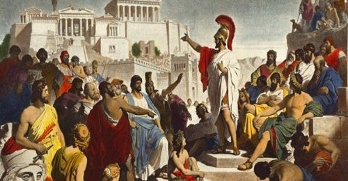 Прямые демократические выборы в Древней Греции.