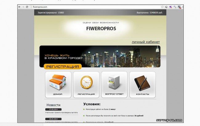 Сайт "fiweropros.com"