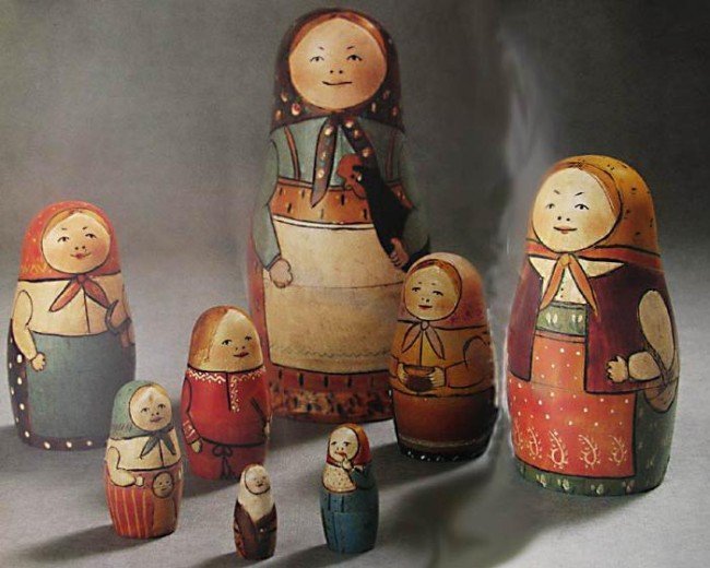 Матрёшки, история игрушки