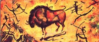бизон на древнем рисунке