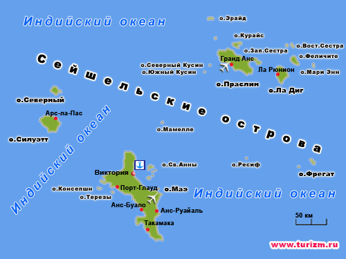 положение на карте сейшельских островов